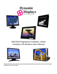 Dynamic Displays QES1500 Interlace Series User`s manual
