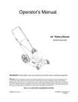 MTD 11A-054D731 Operator`s manual