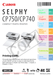 Canon SELPHY CP740 User guide