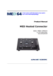 Alpha MED64 MED-A64HE1 Product manual