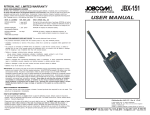 Ritron Jobcom JBX-151 User manual