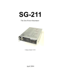 SGC Smartuner SG-211 User`s manual