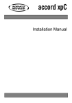 ADEMCO Accord Installation manual