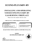 Canadian Heating Products Econo-Plus 36DV-RV Specifications