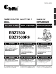 RedMax EBZ7500 Operator`s manual