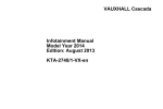 Vauxhall Cascada 2014 Specifications