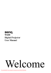 BenQ W600 - 720p DLP Projector User manual