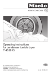 Miele T 4659 Ci Operating instructions