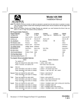 Audiovox AX-500 Installation manual