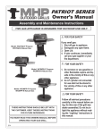 MHP WCIMPB-N Natural Gas Owner`s manual