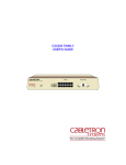 Cabletron Systems CyberSWITCH CSX202 User`s guide