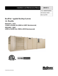 McQuay RAH 077C Installation manual