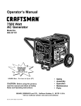 Craftsman 580.327181 Operator`s manual
