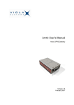 Viola Systems Arctic User`s manual