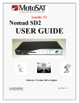 MotoSAT Nomad SD User guide