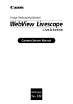 Canon WebView LivescopeMV User`s manual