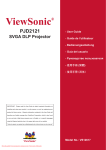 ViewSonic PJD2121 - SVGA DLP Projector User guide