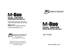 Meelectronics M-Duo Specifications