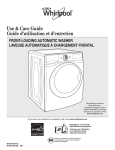 Whirlpool WFW88HEAC0 Use & care guide