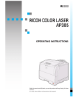 Ricoh AP305 Operating instructions