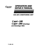 Carrier CAPRI-280 Service manual