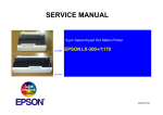 Epson 1170 Service manual