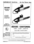 Craftsman 358.34120 Operator`s manual