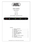 ASL INTERCOM BS 216 User manual