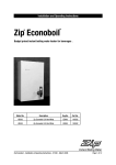 Zip Econoboil HS503 Operating instructions