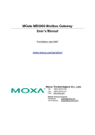 Moxa Technologies MGate MB3000 Modbus User`s manual