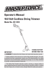 MasterForce 267-3333 Operator`s manual