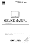 Aiwa TV-CN202 Service manual