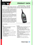 B&K 2250 Light Product data