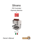 Chris Coffee Service Silvano Owner`s manual