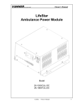 Vanner 20-1000TUL Owner`s manual