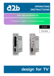 A2B Electronics EFTA1-T2 Operating instructions