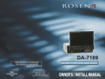 Rosen Necvox RE7169 Specifications