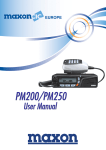 Maxon PM200 User manual