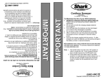 Shark v1917cr User`s guide