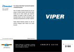 Viper 3100 Instruction manual