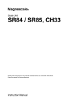 Sharp DV-SR84RU Instruction manual