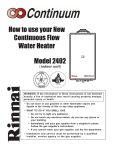Rinnai 2402 Specifications