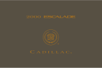 Cadillac 2000 Escalade Owner`s manual