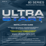 Ultra Start 80 Series Installation guide