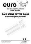EuroLite DMX Scene Setter 24/48 User manual