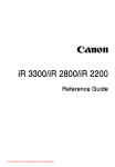Canon iR2200 Setup guide