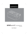Respironics BiPAP autoSV Advanced User manual