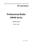 Motorola GM Series Specifications