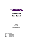 Miranda Imagestore 2 User manual