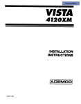 ADEMCO 4120XM User`s guide